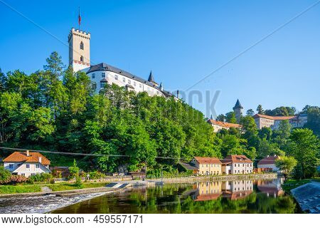Rozmberk Castle Above Vltava River, Rozmberk Nad Vltavou, Czech Republic