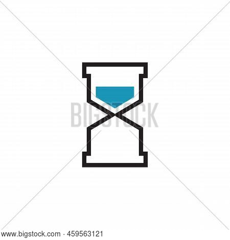 Sandwatch Timer Logo Design Icon Vector Template