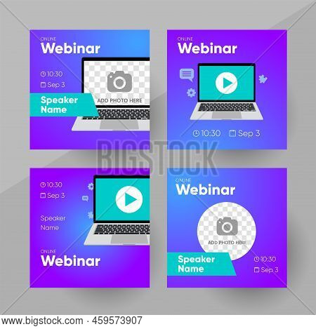Webinar Social Media Post Banner Template Design