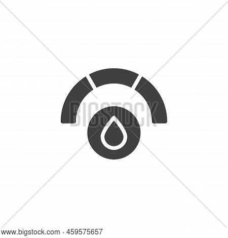 Diabetes Glucose Meter Vector Icon. Filled Flat Sign For Mobile Concept And Web Design. Blood Glucos