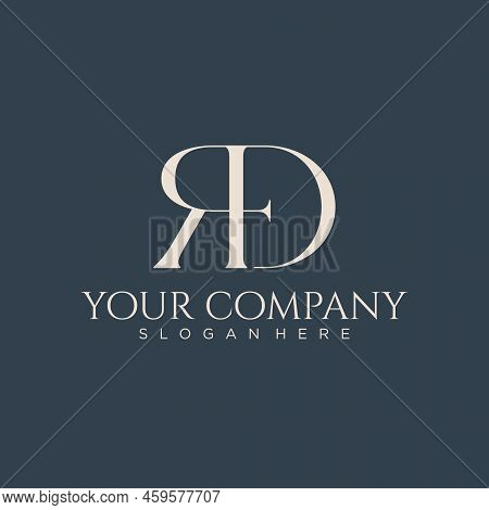 Rdf Monogram Logo Initial Letter Design Template Vector. Vector Illustration Eps.8 Eps.10