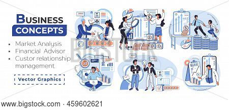 Market Statistics Analysis, Financial Advisor, Customer Relationship Management Business Themes Meta