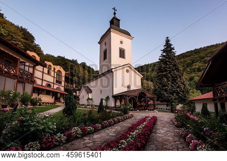 Orthodox Christian Monastery. Serbian Orthodox Monastery Of National Meeting (manastir Sretenje). 13