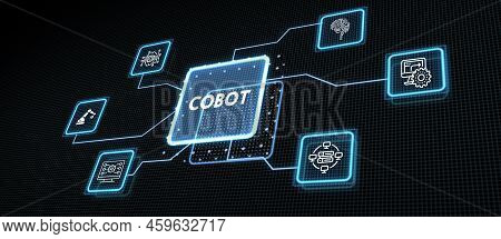 Industrial Automation Technology Concept. Collaborative Robot, Cobot 3d Illustration
