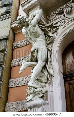 Sculpture Of A Naked Man