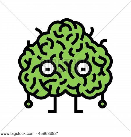 Shaggy Monster Color Icon Vector. Shaggy Monster Sign. Isolated Symbol Illustration