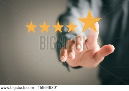 Consumers Point To Stars For The Best Satisfaction Rating Based On The Store's Service Experience, C