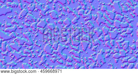 Normal Map Of Grunge Surface With Organic Dots As A Seamless Pattern
