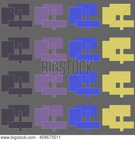 Modern Gradient Square Tiles. Background, Colourful, Abstract Patter, Modern Texture. Simple Geometr