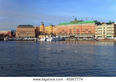 Az Old Town - Gamla Stan, Stockholm, Svédország.