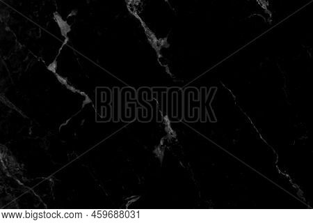 Natural Black Marble Texture Luxurious Background, For Design Art Work.