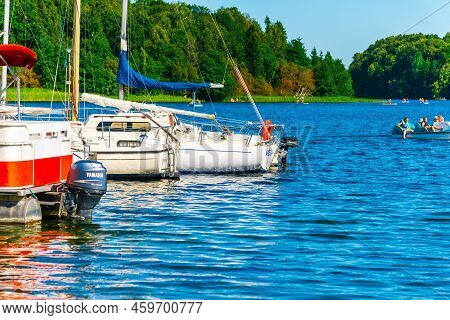 Yacht Club On A Sunset In A Nice Summer Day.people Are On Vacation And Enjoying Their Vacation.lithu
