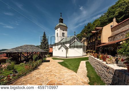 Orthodox Christian Monastery. Serbian Orthodox Monastery Of National Meeting (manastir Sretenje). 13