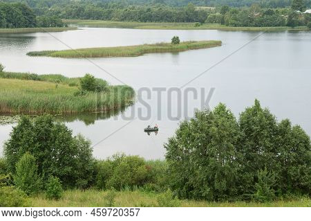 Serene Landscape In The Wild - The Shores Of Lake Otolovo In Belarus