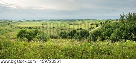 Serene Landscape In The Wild - The Shores Of Lake Otolovo In Belarus