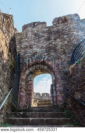 One Of The Oldest Strongholds Of Norman Britain, The Great Circular Stone Shell Keep Of Totnes Castl