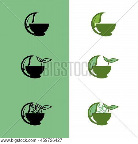 Mortar Icon Logo. Pharmacy Logo Icon. Emblem Design On White Background