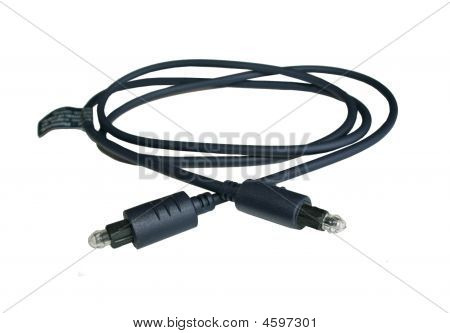 A / v cabo de fibra óptica