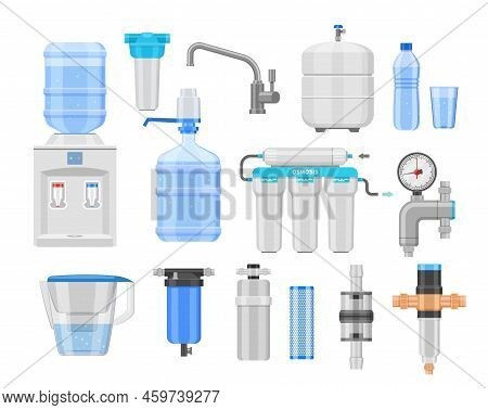Water Purifier. Cleaning Filtration And Antibacterial Water Treatment, Home Purification Equipment W