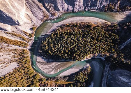 Ruinaulta Canyon In Switzerland Known As The Grand Canyon Of The Country