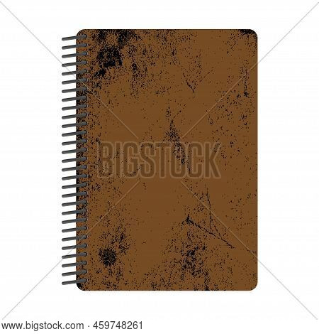 Notebook Mockup, Blank Mock Up With Shadow On Transparent Background. Vector Illustration.