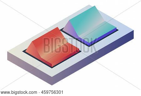 Buttons With Switching On And Off, Device Control