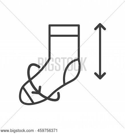 Dimensions And Size Chart Of Socks, Measurement