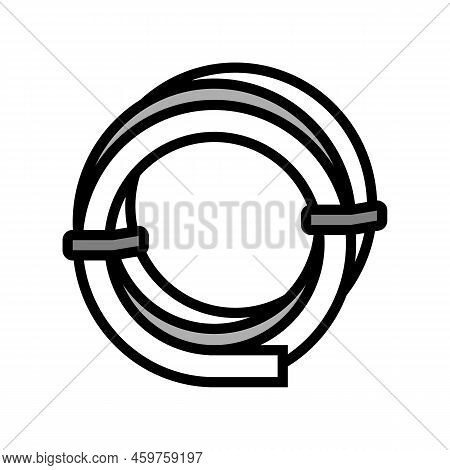 Hose Drip Water Irrigation Color Icon Vector. Hose Drip Water Irrigation Sign. Isolated Symbol Illus