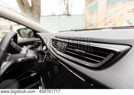Close Up Of Air Conditioner In Modern Car