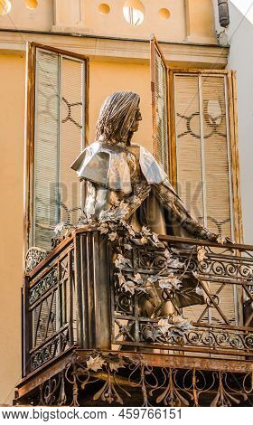 Pecs, Hungary - October 06, 2018: Bronze Statue Of Franz Liszt.