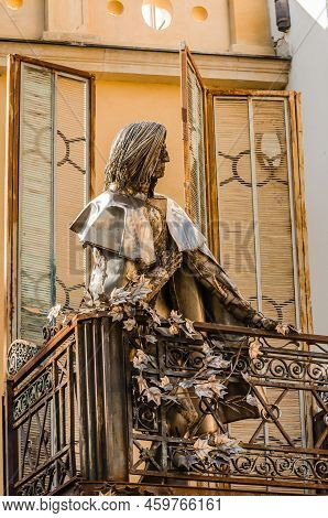 Pecs, Hungary - October 06, 2018: Bronze Statue Of Franz Liszt.