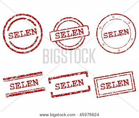 Selen 우표