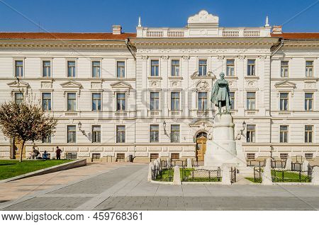 Pecs, Hungary - October 06, 2018: View Of The Streets Of Pécs, Hungary.