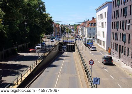 Ludwigsburg, Germany\n12.07.2022\njunction And Tunnel Under The Federal Highway 27 In Ludwigsburg