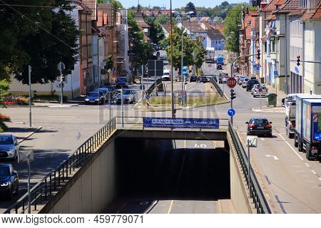 Ludwigsburg, Germany\n12.07.2022\njunction And Tunnel Under The Federal Highway 27 In Ludwigsburg