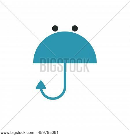 Stingray Cartoon Kids Illustration In Kawaii Minimal Style, Cute Fish With Tail And Sharp Spike Top 