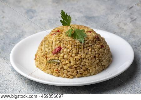 Bulgur Pilaf With Firik (turkish Name; Firikli Bulgur Pilavi)