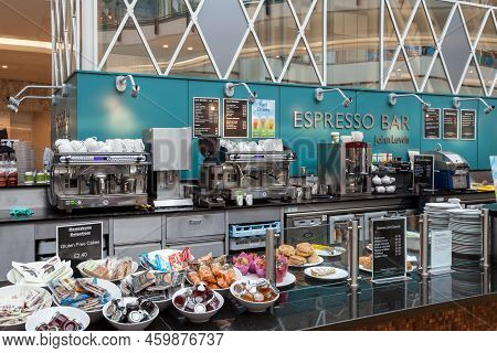 London, England - September 15 2014: John Lewis In Store Espresso Coffee Bar