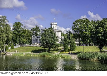 View Of Druskininkai City From The Lake Druskonis In Sunny Summer Day