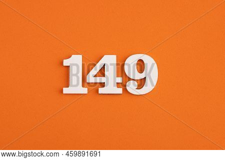 Number 149 - On Orange Foam Rubber Background