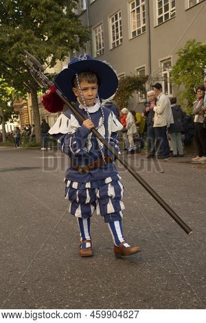 Stuttgart, Germany, 29 September 2019. Volksfest In Stuttgart. The March Through The City Center.