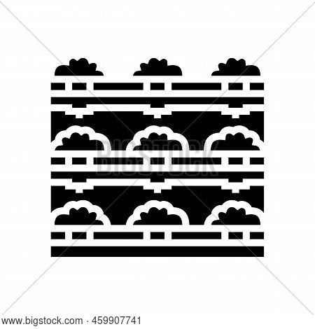 Farm Hydroponics Water Irrigation Glyph Icon Vector. Farm Hydroponics Water Irrigation Sign. Isolate