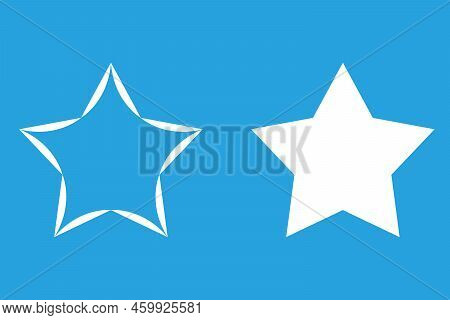 Star Symbol Icon Flat Symmetrical Background For Textile