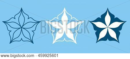 Flower Symbol Icon Original Creative Background For Textile