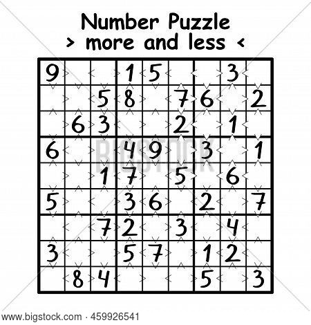 Unusual Nine By Nine Sudoku For Beginners Vector Illustration