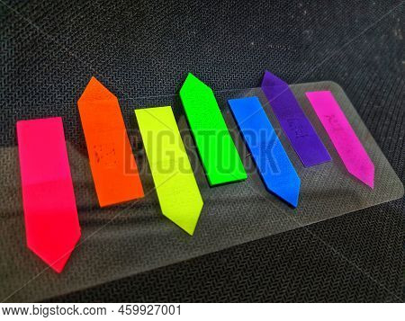 Small Colorful Sticky Notes For Adding Document Notes.