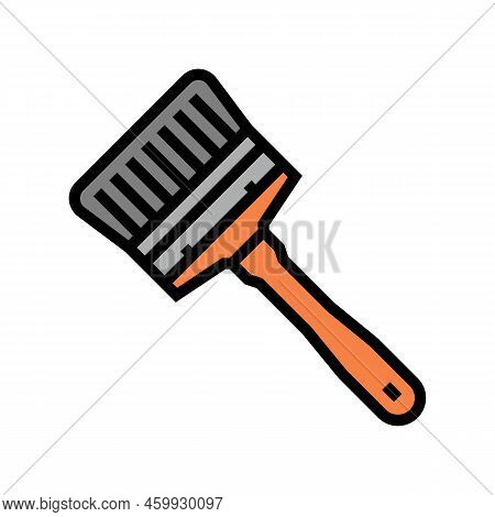 Brush Tool Repair Color Icon Vector. Brush Tool Repair Sign. Isolated Symbol Illustration