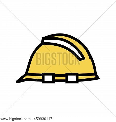 Helmet Tool Repair Color Icon Vector. Helmet Tool Repair Sign. Isolated Symbol Illustration
