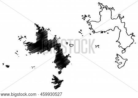 Annet Island (united Kingdom Of Great Britain And Northern Ireland, England, Isles Of Scilly) Map Ve