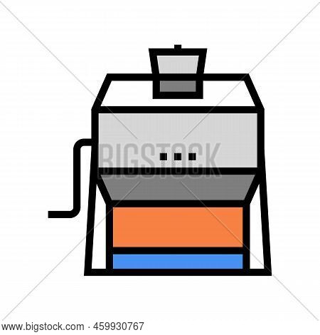 Tombola Drum Color Icon Vector. Tombola Drum Sign. Isolated Symbol Illustration